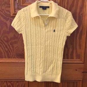 Women’s Ralph Lauren 100% cotton cable knit polo